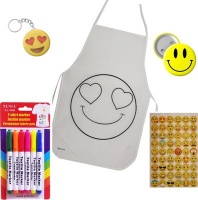 Smart Crafts Emoji Apron Craft Pack and Paint Set Photo