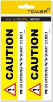 Tower Label Sheets - Caution Photo