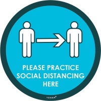 Tower Decal - Practice Social Distancing Photo