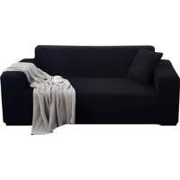 Maisonware Stretch 3 Seater Couch Cover - Black Photo