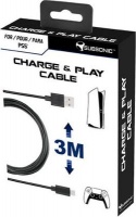 Subsonic Charge and Play Cable for PS5 - [Parallel Import] Photo