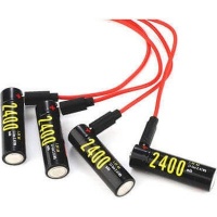 Soshine AA 2400mAh USB Rechargeable Batteries with USB Cable Photo