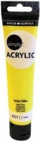 Daler Rowney DR. Simply Acrylic - 651 Lemon Yellow Photo