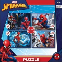 Grafix Marvel Spider-Man 4-in-1 Jigsaw Puzzle Photo