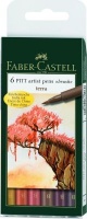 Faber Castell Faber-Castell PITT Artist Brush Pen Wallet - Terra Photo