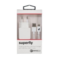 Superfly Quick Charge Wall Charger Kit with USB-C Cable Photo