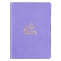 Christian Art Gifts Inc Be Brave Handy-sized Faux Leather Journal in Lavender Photo
