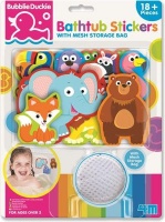 4M Industries 4M BubblieDuckie Bathtub Stickers with Mesh Storage Bag - Zoo Photo