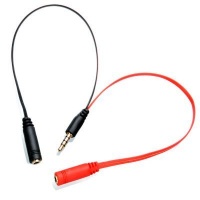 Astrum AS003 Aux Split Cable Male to 2 x Female Photo