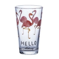 Gift Tribe Flamingo Glass Tumbler Photo