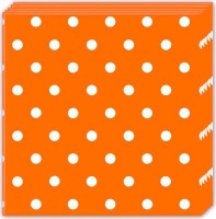 Procos Orange Dots 3-Ply Paper Napkins Photo
