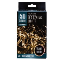 String Lights Outdoor 50 LED 2 Pack Photo