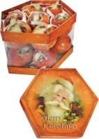 The CPS Warehouse Santa Face Deco Bauble 75mm Photo
