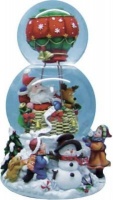 Koleda Snow Globe - Santa in Hot Balloon 24cm Photo