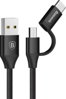 Baseus 2A 2-in-1 Yiven USB-A 2.0 to Micro/Type-C Cable Photo