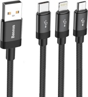 Baseus Data Faction 3-In-1 Cable USB For M L T 3.5A Photo