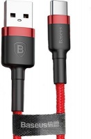 Baseus 2m - 2A Cafule USB Type-A 2.0 to Type-C Cable - Red Photo
