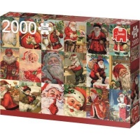 Jumbo Vintage Santas Jigsaw Puzzle Photo