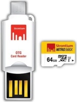 Strontium Nitro Micro SDHC 566X UHS-1 Card with OTG & USB Reader Photo