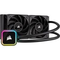 Corsair H100i Air cooler Black 1 pieces Aluminum 910 g RGB 16.5 - 65.57 CFM 19 - 35.8 dBA Photo