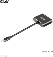 CLUB3D MST hub USB3.2 Gen2 Type-C to DisplayPort HDMI 4K60Hz M/F Photo