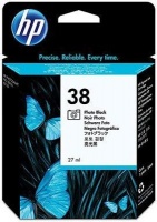 HP 38 Photo Black Inkjet Cartridge with Vivera Ink Photo