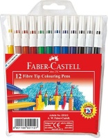 Faber Castell Faber-castell Fibre Pen Fine Point 54f Wallet Of 12 Assorted Colours Photo
