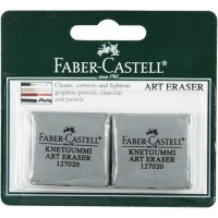 Faber Castell Faber-castell Blister Of 2 piecess Art Eraser Grey Photo