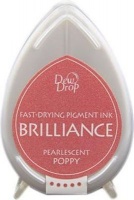 Tsukineko Brilliance Dew Drop Ink Pad - Pearlescent Poppy Photo