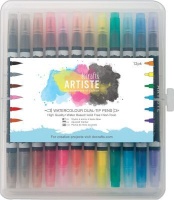 ARTISTE Dual Tip Pens - Brush & Marker - Watercolour Photo
