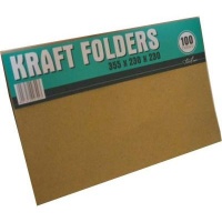Treeline Kraft 2 Fold - 3 Scored and Slotted Folders Photo