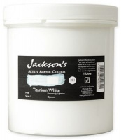 English Press Jackson's - Artist Acrylic Paint - 1 Litre - Titanium White Photo