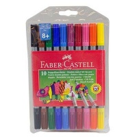 Faber Castell Double-ended Felt Tip Pens - Pack of 10 Photo