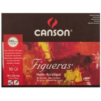 C Anson Canson Figueras - Oil & Acrylic Paper - Pad - 19x25cm - 7x10in - Canvas Texture Photo
