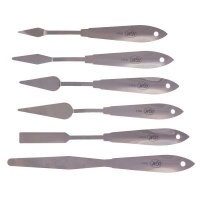 RGM Solid Stainless Steel Palette Knife - Set of 6 Photo