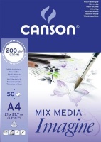 C Anson Canson Imagine Multimedia Pad - 200gsm - 50 Sheets - A4 Photo