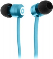 KitSound KSRIBBL headphones/headset In-ear Blue Ribbons Earphones With Microphone - Photo