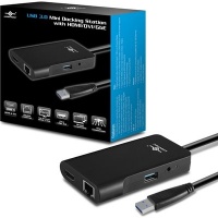 Vantec DSH-M100U3 notebook dock/port replicator Wired USB 3.2 Gen 1 (3.1 Type-A Black 3.0 - 3.0 Gigabit Ethernet HDMI Photo