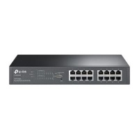 TP LINK TP-LINK TL-SG1016PE network switch Managed Gigabit Ethernet Black Power over 16-Port Easy Smart PoE Switch 8-Port Photo