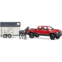 Bruder RAM 2500 Power Wagon with 1 horse and horse trailer Photo