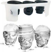ALTA Silicone Skull Ice Moulds with Plastic Stand - Set of 3 Photo