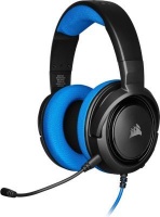Corsair HS35 Headset Head-band Black Blue 20 - 20000 Hz 50mm 113dB 32 Ohms -40dB 1.1m Blue Photo