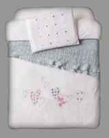 Bella Linen Baby Bedding Set - Sweethearts Photo