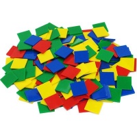 EDX Education Multi-Coloured Plastic Tiles Photo