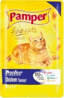 Pamper Fine Cuts in Jelly Senior - Chicken Flavour Cat Food Pouch Photo