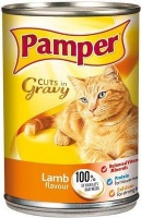 Pamper Cuts in Gravy - Lamb Flavour Tinned Cat Food Photo