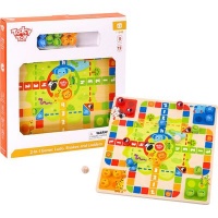 TookyToy Tooky Toy 2-in-1 Games Set: Ludo & Snakes and Ladders Photo