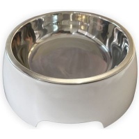 Grovida Melamine Pet Bowl - Stainless Steel Photo
