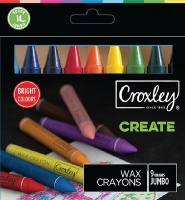 Croxley Create Jumbo Wax Crayons - 14mm Photo