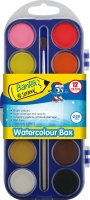 Bantex @School Watercolour Paints Set - 12 Colours Paint Brush Photo